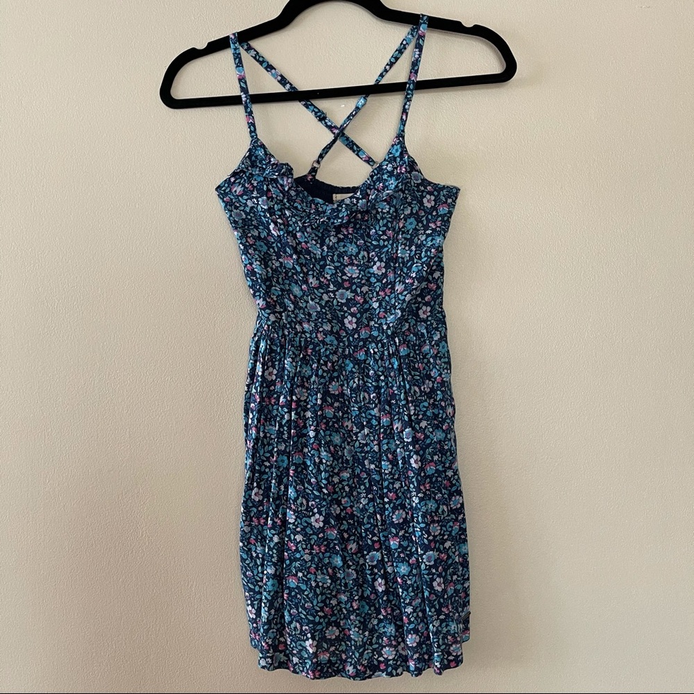 Hollister Cross Back Floral Dress
